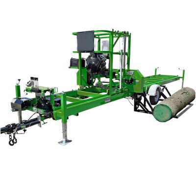 China 32 Gasoline Horizontal Portable Wood Lumber Mill Portable Sawmill Timber Cutting Machine Timber Log Saw Log Saw Mill Machinery For Pallet Making for sale