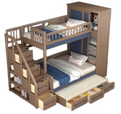 China Kids Used Bunk Bed.kids Bed.kids Furniture.Storage Kids Bunk Bed For Kids Note Beds Babe Furniture Double Korean White Wooden Box Style Packing Modern Bedroom Color for sale