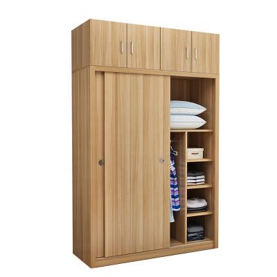 China (Size) Adjustable Chinese Factory Sell 2 Door Bedroom Furniture Cheap Price Wooden Sliding Door Wardrobe for sale