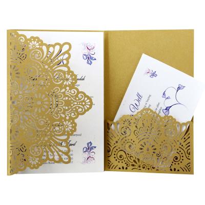 China European Europe Wedding Invitation Cards Laser Invitation Card For Wedding Party Greeting Card For Christmas Gift for sale