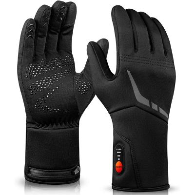 China Waterproof \warm \breathable\comfortable Wasoto USB Battery Powered Rechargeable Heated Gloves Liners for Winter Biking Riding Skiing Cycling Hunting Snowboarding for sale