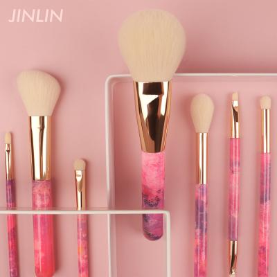 China Smudge Brush Smudge Brush Brush Set Makeup Synthetic Hair White Black Blue Vegan Custom Logo Cosmetic Beauty Makeup Brush Set Private Label for sale