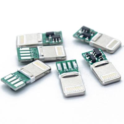 China PCB Mountable 8P Phone 8 Pin Lightning Pcb Connectors Otg Soldering 8pin DIY Lightning Male Connector for sale