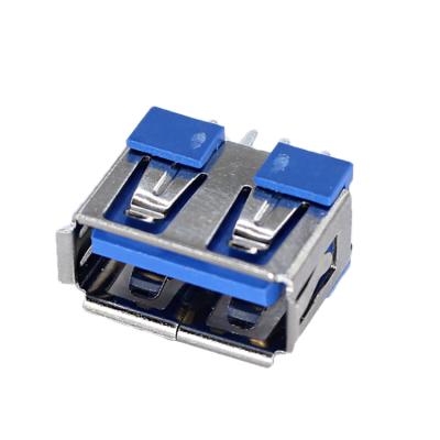 China High Quality Xyfw PCB Straight Dip 90 Degree Soldering Usb 2.0 A Female Type 4 Pin Jack Socket Connectors for sale