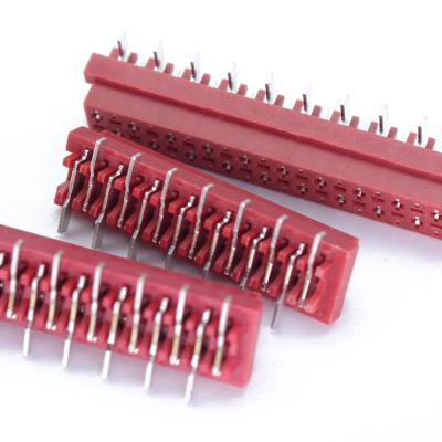 China PCB 1.27 Pitch IDC Socket Cable 14pin 5.0Mm Height Dual Row Smt Contact 1.27Mm SMT Idc Match Connector Red 2.54Mm Female for sale