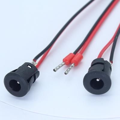 China PCB 2.5Mm Jack Dc Socket 3 Pin 22Awg Dc5.5 2.1 Socket 2 Core 5.5 *2.1 Mm Threaded Dc-022D 5.5 x 2 Female DC Power Supply Mm, 1 Jack Cable for sale