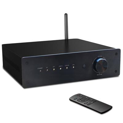 China Class D Bluetooth 5.0 Amplifier 50W x4 Wireless Amp 4 Channel Mini Integrated Home Audio Stereo Receiver for sale