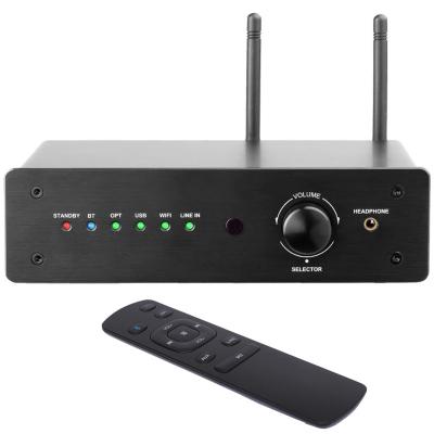 China Wireless Audio Bluetooth Wifi Stereo Receiver 2 Channel Home Theater Speaker Amplifier for sale