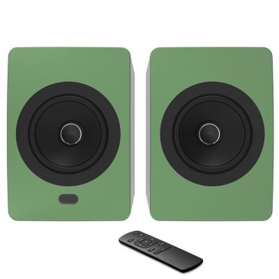 China Bluetooth 5.0 Stereo Bookshelf Speakers Desktop TV PC Active Home Audio Speakers for sale