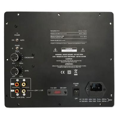 China Class D Digital Plate Amplifier Module DSP Mono 250 Watt Subwoofer Plate Amplifier for sale