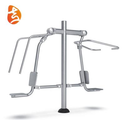 China Over 3 Years Double Sit Pull Chairs Outdoor Fitness Stainless Steel Equipment For Park for sale