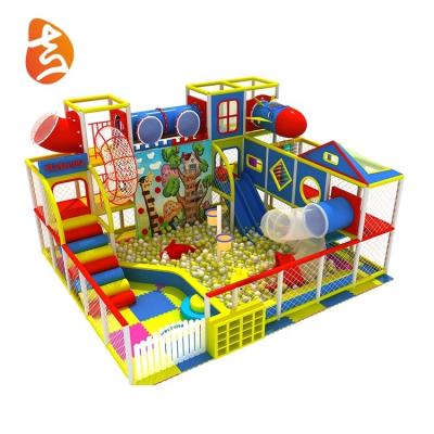 China 3-14 Years Old Factory Price 6.5m*7.5m*4.5m Swimming Pool Funny Plastic Slide Kids Small Size Safety Ball Indoor Playground Equipment Toys for sale