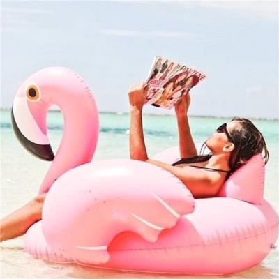 China Outdoor Entertainment Inflatable Toys On Water Flamingo Floats Swimming Pool for sale