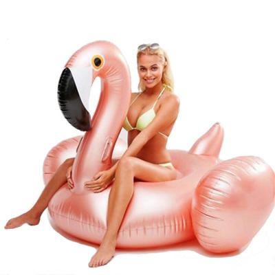 China Outdoor water toy beach chair floats swimming, water filled beach, inflatable floatl, rose gold flamingo pool. for sale