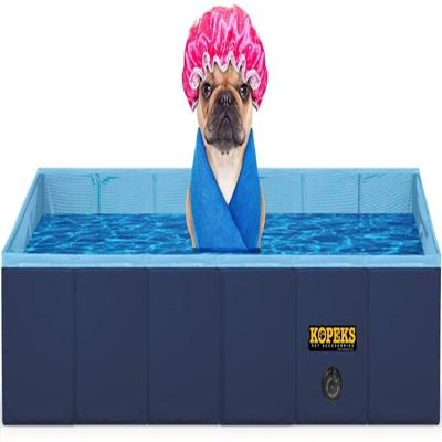 China Folding Rectangular Outdoor Pool / Tub For Pets And Kids - Portable And Foldable for sale