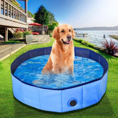 China Outdoor Portable Stabilized Water Entertainment PVC Pet Tub Folding Pet Tub Dog Pool Floating Stabilized Feeders for sale