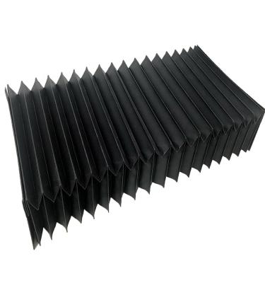 China Flat Cover CNC Linear Rubber Flexible Dust Cover Rectangular Accordion Bellows for sale