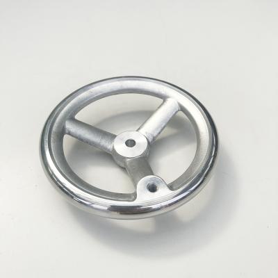 China CNC Machining Center Customized Three Spoke Aluminum Hand Wheel for sale