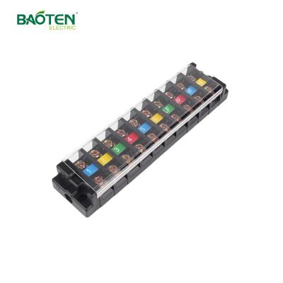 China Wire Connecting Screw Terminal Fixed Terminal Block Type Double Row Terminal TA-2010 for sale