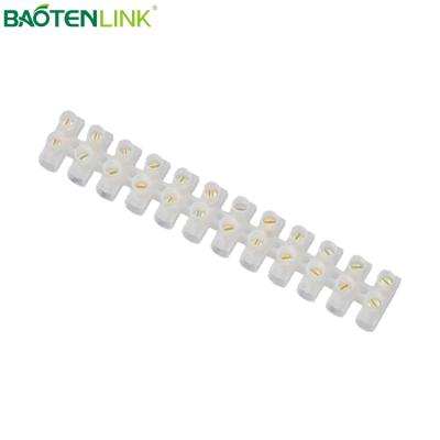 Китай Wire Connecting / Plastic Barrier H Type TB Led Fitting / Automotive Nylon Parts X3-10012 PA66 100amp Nylon Wire Connector 12 Way Terminal Strip Screw продается