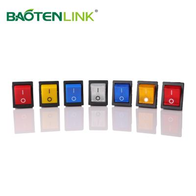 China KCD Universal Industrial Series ON-OFF ON Large Current Power With Led Light Waterproof 12V Rocker Switch for sale