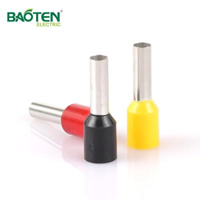 China high quality E-copper BAOTENG E6018 block pin insulated nylon rope end terminal à venda