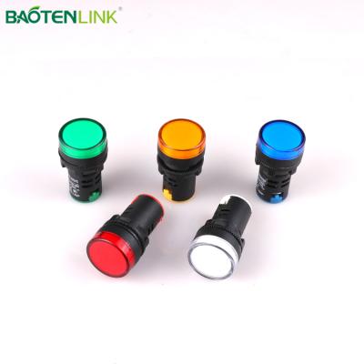 China Industrial Colorful 220V Red Round Indicator Top Mount Control Equipment Panel Indicator Lights Led Breakout Light 12V zu verkaufen