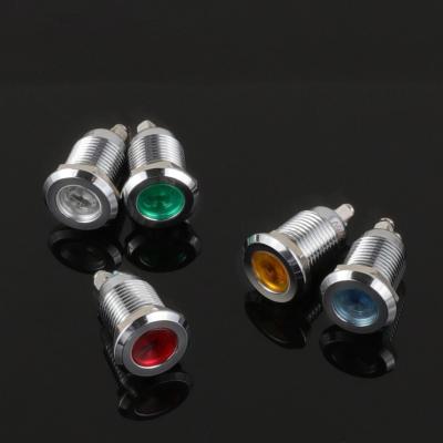 Cina AD11 22mm LED Indicator Light Double Color Position Light Brass / Nickel Plated Steel Metal Stainless Red Led Indicator Light 230v in vendita