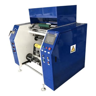 中国 Automatic Food Aluminum Foil Roll Rewinder Chamber Foil Roll Slitter Rewinding Machine 販売のため