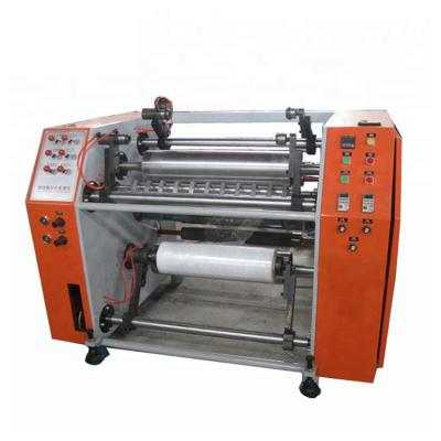 China Aluminum Construction Works Semi-automatic 1000mm Stretch Film Rewinder Machine Te koop