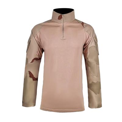 China 65% Polyester 35% Cotton Camouflage Tactical Uniform Waterproof Tactical Shirt Long Sleeve Frog Shirt for sale