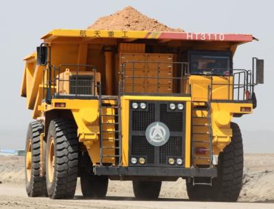 China Electric Wheel Drive Mining Dump Truck Max Speed 50 Km/H 6,350 Mm Width for sale