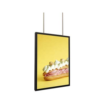 China Advertising Display Hot Promotion magnetic led light sample boxes movie posters Hanging magnetic light box for sale