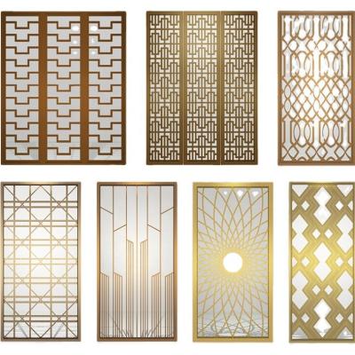 China Manufacturer Handmade Hotel Decorative Metal Room Divider Screens and Custom Room Dividers Screen Decorative Laser Cut Room Divider Panel for sale