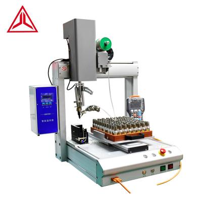 China Cable Making Industry JL-H331R Multi Axis Desktop Plastic Assemble Parts Automatic Soldering Robot Auto Soldering Machine for sale