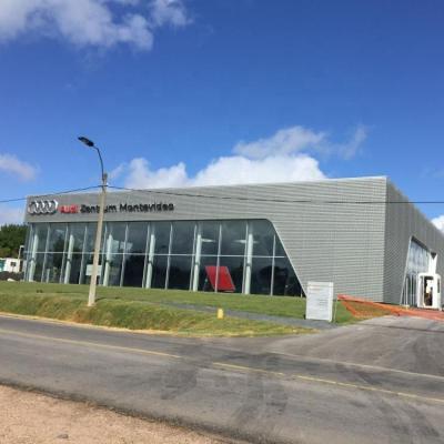 China Modern prebaricated steel structure showroom steel structure audi 4s car shop showroom for sale