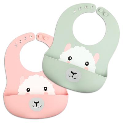 China BPA Free TongYan Baby Bib Silicone Cute Capable Feeding Custom for sale