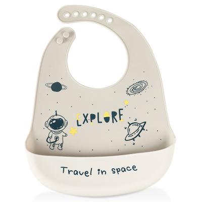 China BPA Free TongYan Children Feeding Silicone Bib Waterproof Baby for sale