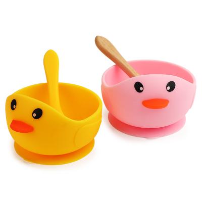 China BPA Free 2022 New Kids BPA Free Waterproof Suction Cup Silicone Baby Feeding Bowl Food for sale