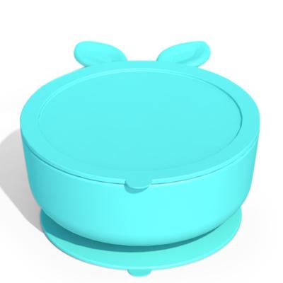 China Reusable TongYan Bpa Silicone Baby Food Suction Free Dish Feeding Bowls for sale