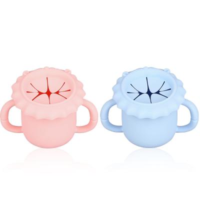 China TongYan Sublimation Custom Hot Water Silicone Straw Baby Kids Viable Cups for sale