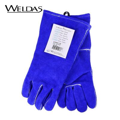 China Abrasion Resistant Heat Resistant Cow Split Leather Welding Gloves for sale