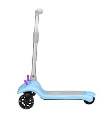 China Child Children Scooter 6km/h Max Speed ​​3 Wheels Fit Height Kids Kick Electric Scooter for sale