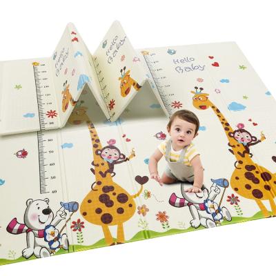 China Baby Play Mat Extra Large 200*180*1.0cm XPE Folding Play Mat Reversible Waterproof Portable Double Sides for sale