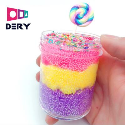 China 2019 New Arrival Cotton Mud 3 Colors Relaxing Candy Mud Cup Mud DIY Gift for sale