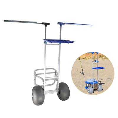 China Outdoor Durable Beach Cart Tools Cart Foldable Fishing Cart for sale