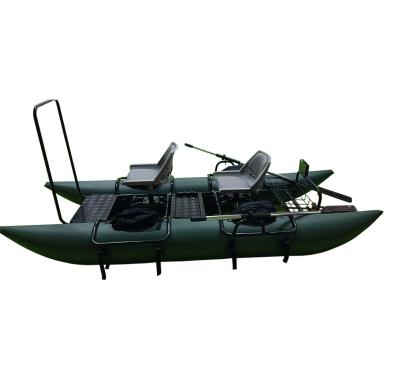 China Aluminum Inflatable Fishing 2 Person Aluminum Tube Float Pontoon Boat for sale