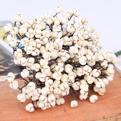 China Foam+Plastic BinRui Elegant White Artificial Flower Sapium Sebiferum Bouquet For New Year Christmas Valentines Day For Home Office Decor for sale