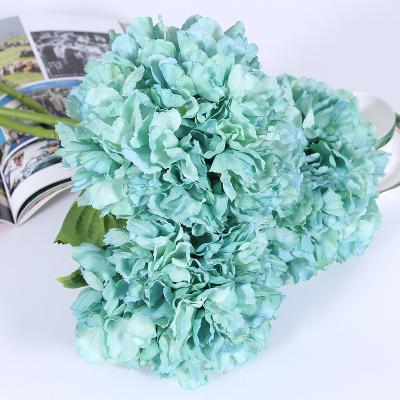 China BinRui Artificial Flower Hydrangea DIY Indoor Outdoor High Simulation Bouquet Advantageous Home Office Decoration Wedding Decor Wholesale Home Office Decor for sale