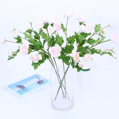 China Wholesale Indoor Outdoor Home Office Decoration Valentine's Day Birthday Christmas Gifts Mini Dew Lotus Rose Artificial Flower Bouquet Decoration BinRui for sale